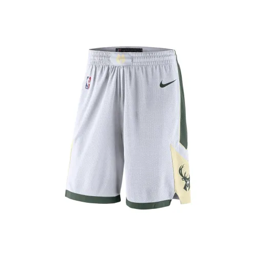 Nba X Nike Milwaukee Bucks Basketball Shorts Men White/Green