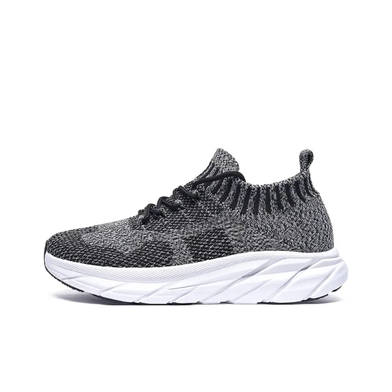 SENGUIBUCK Men's Casual Shoes Men Low Top Gray/Black White/Khaki-5