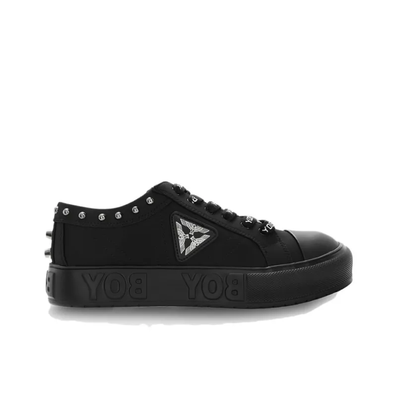 Boy London Low Top Skateboard Shoes Unisex Black-4