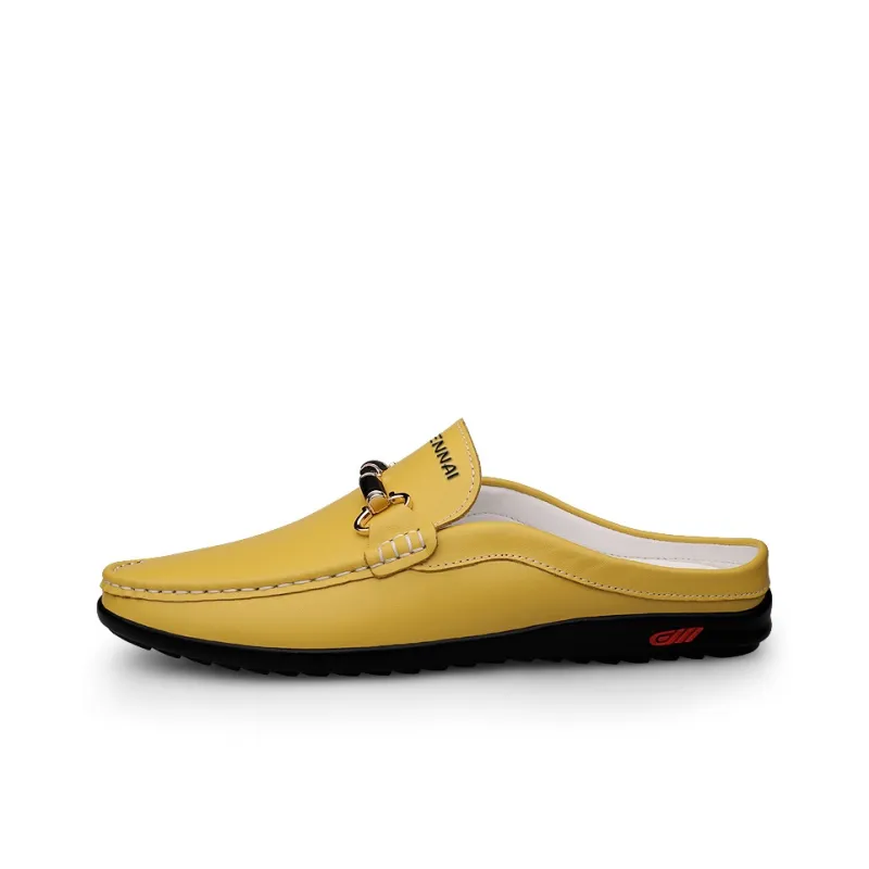 Wen Nai Beanie Shoes Men's Yellow-0