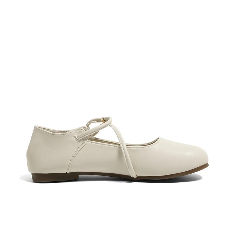 HUANQIU Flat Mary Jane Shoes Women's-1