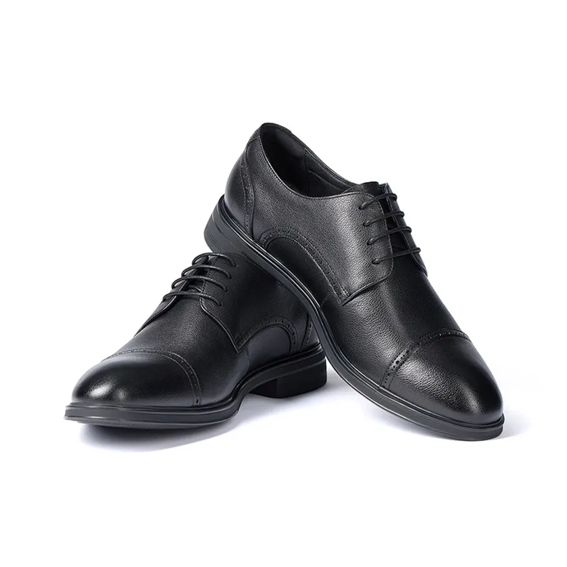 SEVEN Dress Shoes Men Low Top Black-1