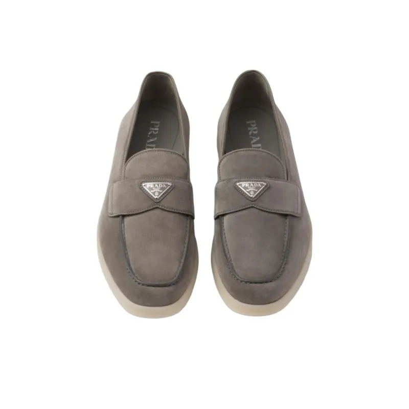 PRADA Loafers Men Lime Gray-4