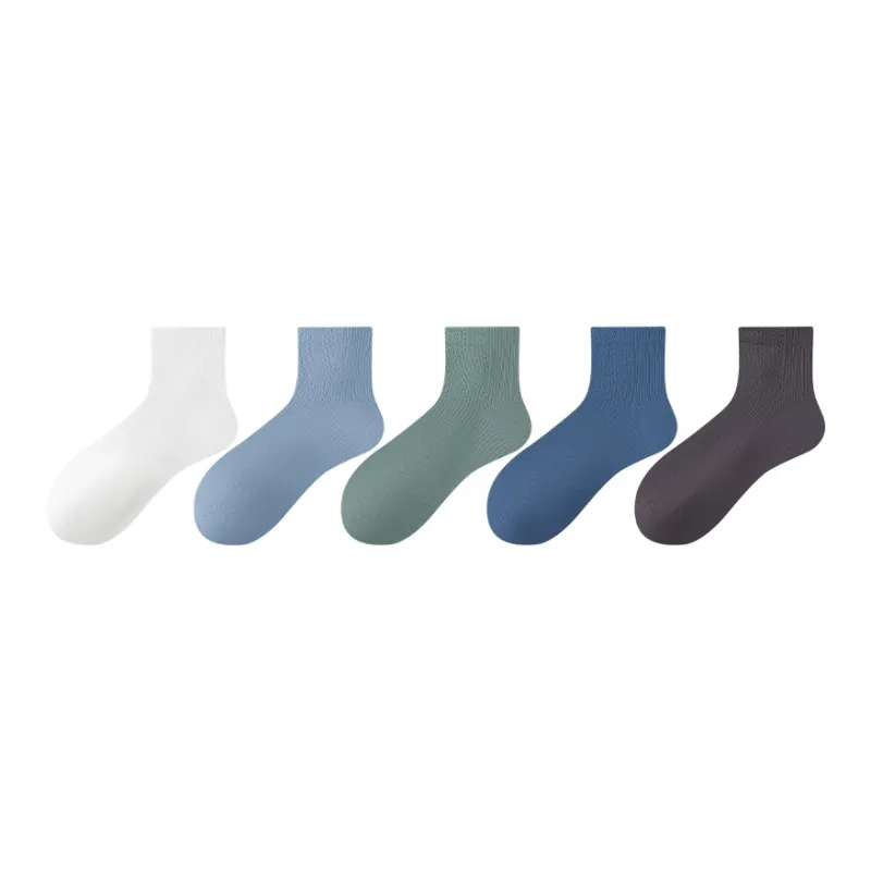 MIIOW Mid Calf Socks Men's 5 Pack-8