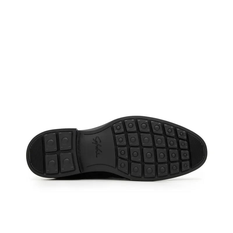 Satchi Loafers Dress Shoes Men's Black-5