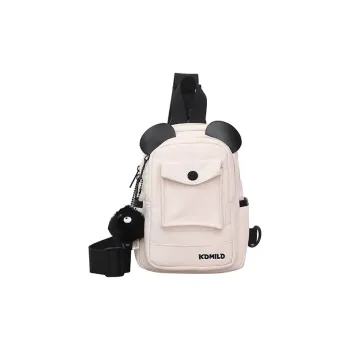 ERANGBEAR Nylon Shoulder Bag Crossbody Bag Small Size Women's White/Pink Blue/Green Khaki/Black