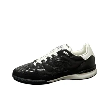 CHANEL 24a German Army Trainers Low Top Casual Shoes Men's Black