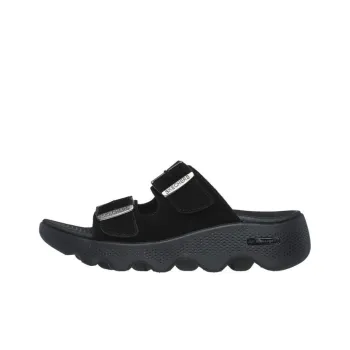 Skechers Go Walk Massage Fit Slip Resistant Abrasion Resistant Slide Slippers Women's Black
