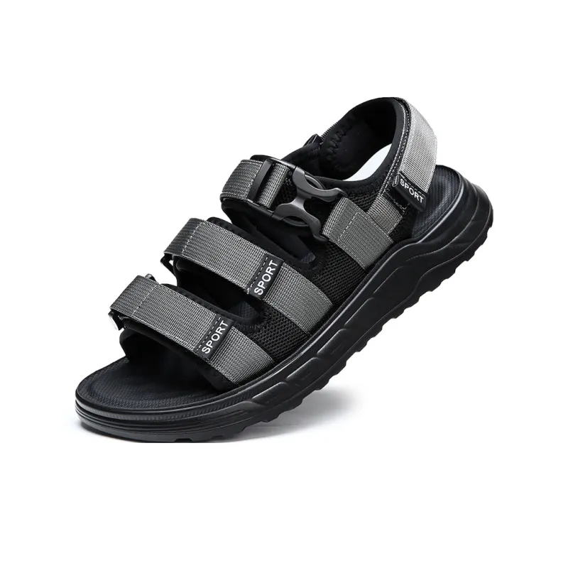 MODENGPAN Beach Sandals Men's Black-1