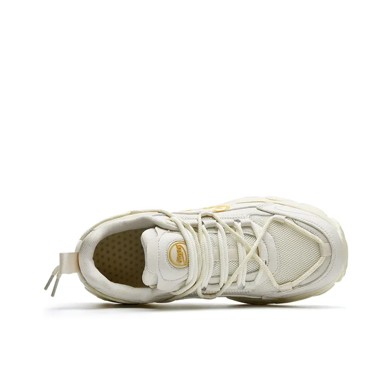 DEVIL AND ANGEL Anti-Slip And Wear-Resistant Breathable Low-Top Chunky Sneakers Unisex Beige-6