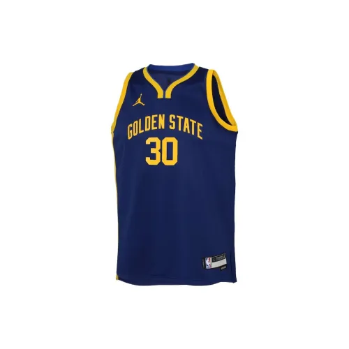 Jordan X NBA Golden State Warriors Basketball Jerseys Unisex Blue