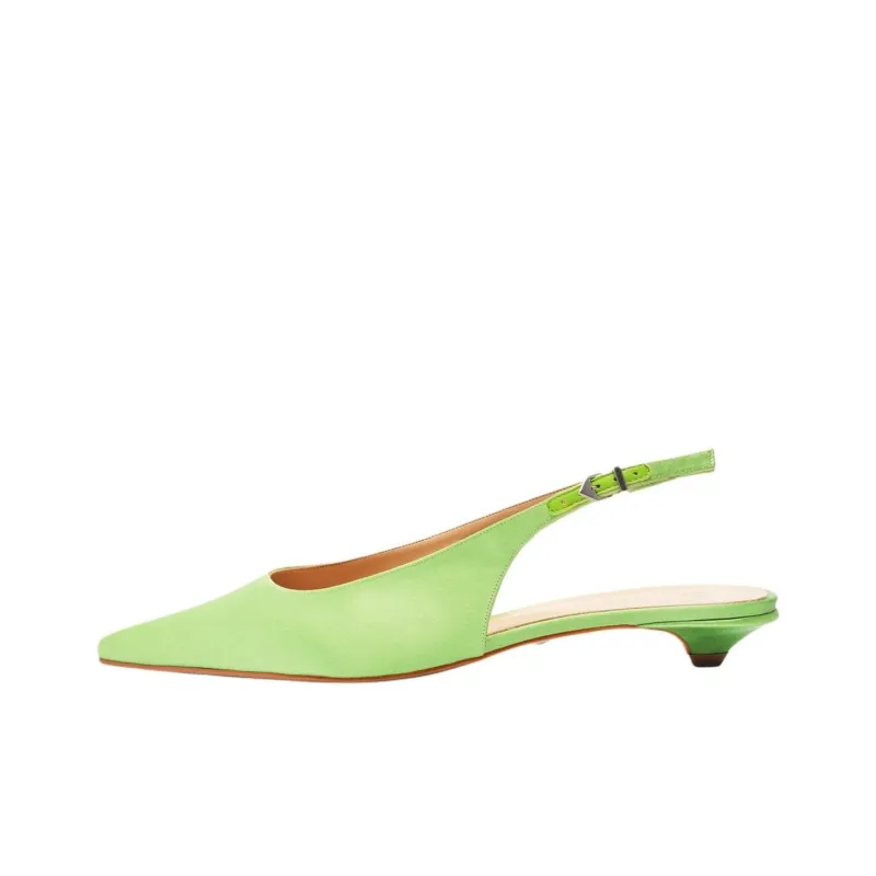 Schutz Evan Flat Casual Single Shoes 3cm Women's Green-0