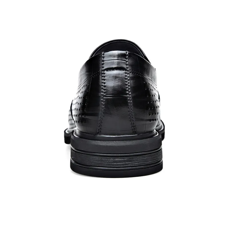 SHUPATE Dress Shoes Men Low Top Black, Brown-3