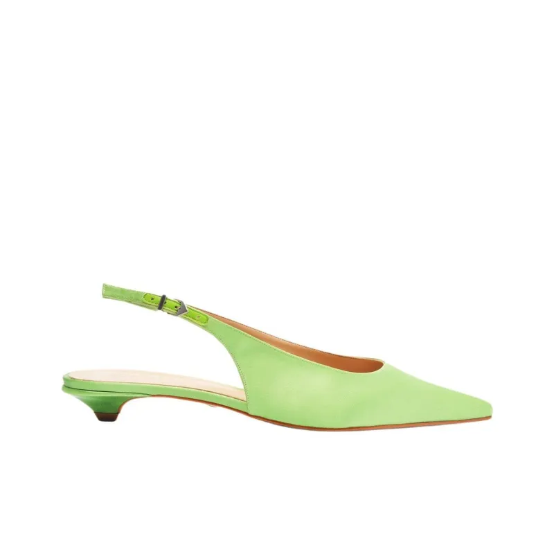 Schutz Evan Flat Casual Single Shoes 3cm Women's Green-1