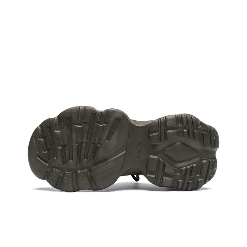 Feiyue Anti-Slip Wear-Resistant Low-Top Chunky Sneakers Men's Dark Brown-5