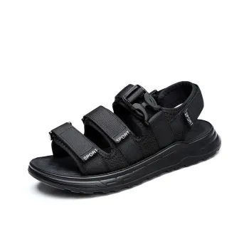 MODENGPAN Beach Sandals Men's Black