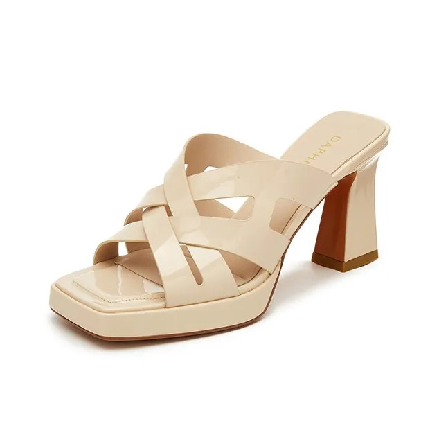DAPHNE Abrasion Resistant Slide Slippers 8.2cm Women's-4