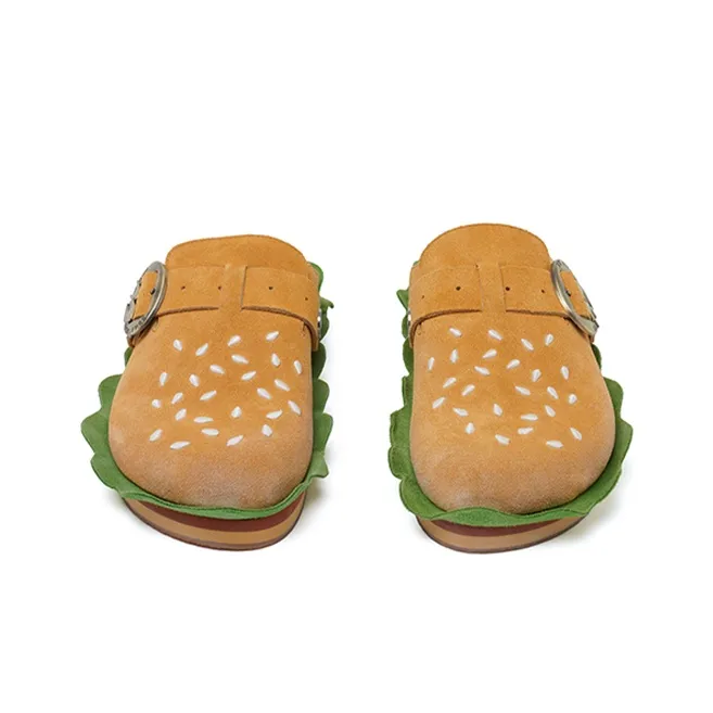 BBIMP Abrasion Resistant Closed Toe Slippers Unisex Orange-2