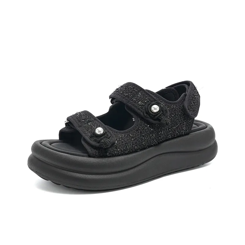 EBLAN Beach Sandals Women's Black-1