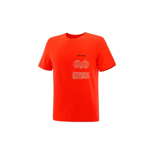 SALOMON GRAPHIC T-Shirts Men Red