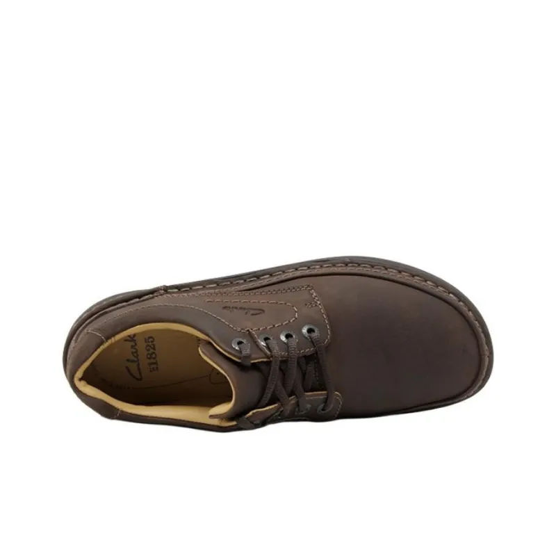 Clarks Nature Three Derby Sneakers 'Ebony Oily'-2