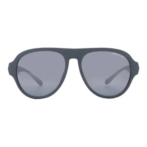 ARMANI EXCHANGEAE Plastic Oval Sunglasses Men's Gray