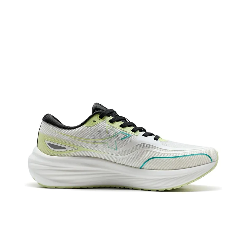 XTEP Running Shoes Men Low Top Sail White/Jelly Green-6