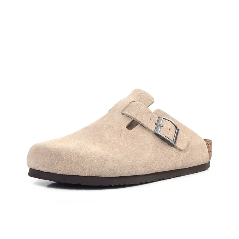 East Garden Works EVA Cork Sole Slip Resistant Abrasion Resistant Birkenstock Closed Toe Slippers Unisex-4