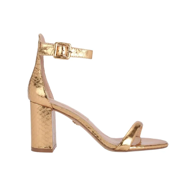 Kurt Geiger London Langley Strap Sandals 7.5cm Women's Gold-1