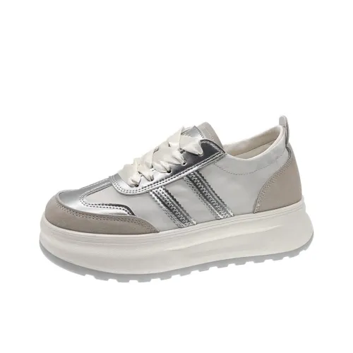 LISATANG Breathable Moisture-Wicking Height Increasing Low-Top Casual Shoes Women's