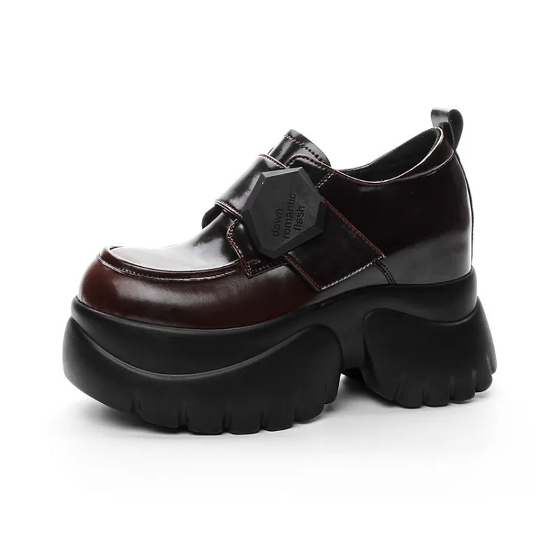 Shangjinni Loafers Women's Black/Beige/Brown-12