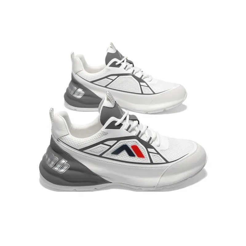 KOLUMB Cushioning, Slip Resistant, And Breathable Low Top Casual Shoes Men's White Blue-7