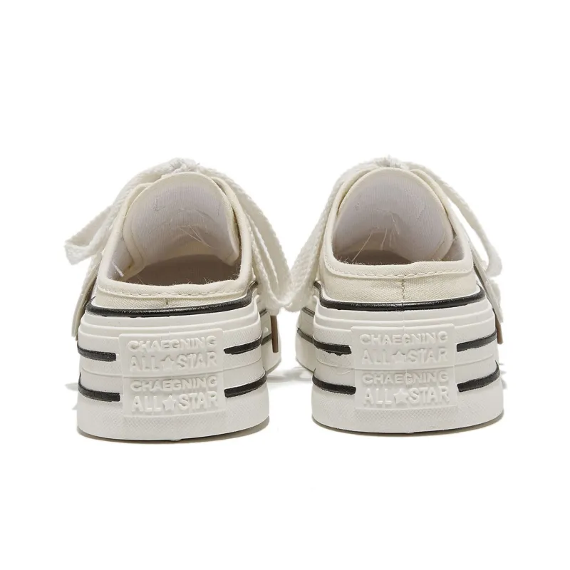 Komanic Coverage Lightweight Height Increasing Low Top Canvas Shoes Women's-24