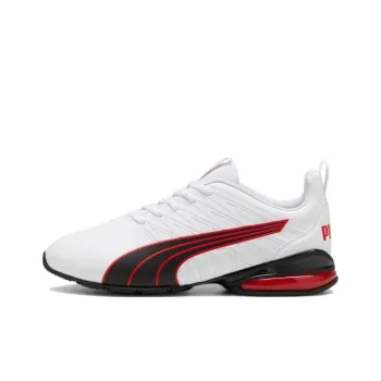 PUMA Voltaic Evo Anti Slip Wear Resistant Low Top Running Shoes Unisex White Black Red