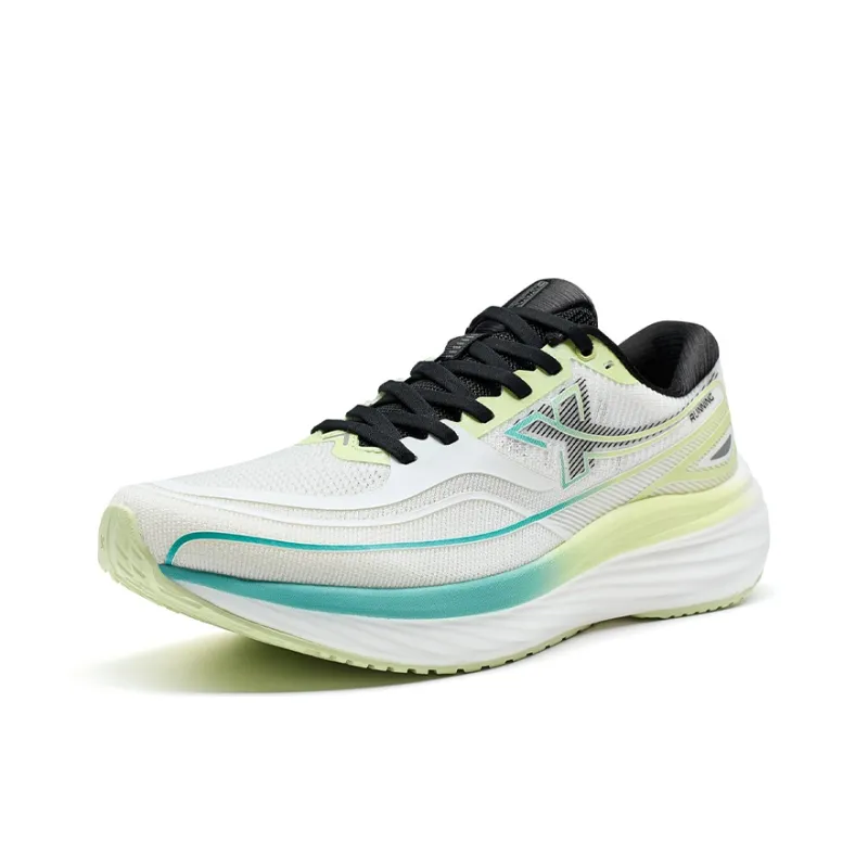 XTEP Running Shoes Men Low Top Sail White/Jelly Green-0