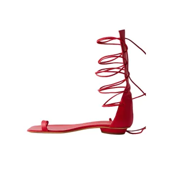 TIBI Cassius Strap Sandals Women's Red