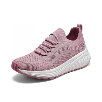Skechers BOBS Sport Cushioning, Slip Resistant, Lightweight Low Top Casual Shoes Women's Pink