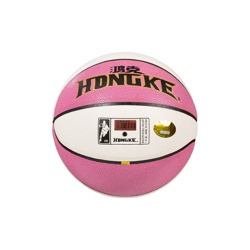 HONGKE PU Basketball Pink White Size 5/6 Ball Training Kids'-2