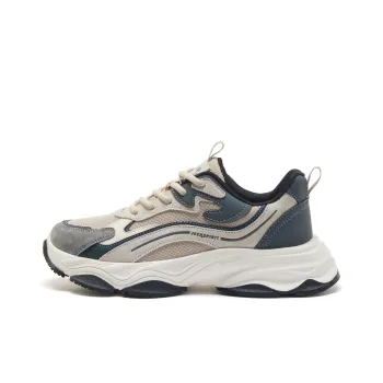 JEEP SPIRIT Low Top Chunky Sneakers Men's Moon Dust Gray
