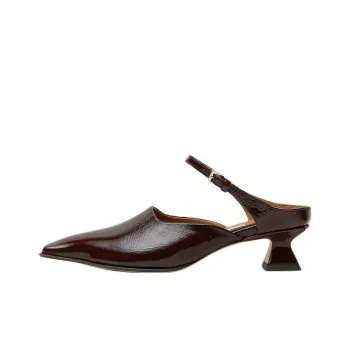 MIISTA Slip-Resistant Wrap-toe Slippers Women's Brown