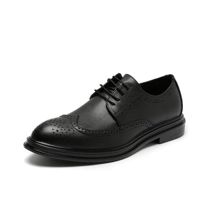 ZUWUDONG Dress Shoes Men Low Top Black-0