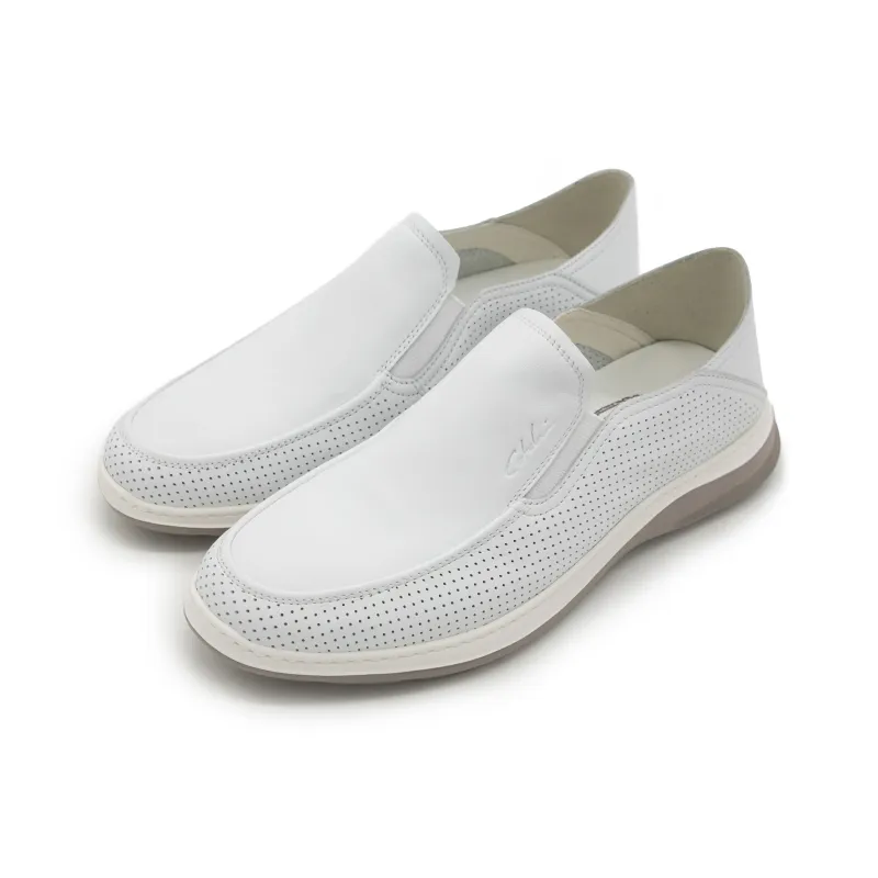 Satchi Casual Slip on Loafers Men's White-2