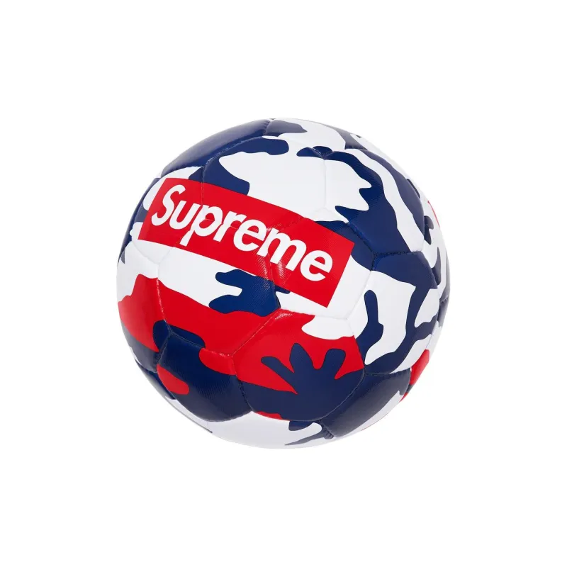 Supreme Size 5 Soccer TPU Hand-Stitched Soccer Ball Unisex White Blue Red-1