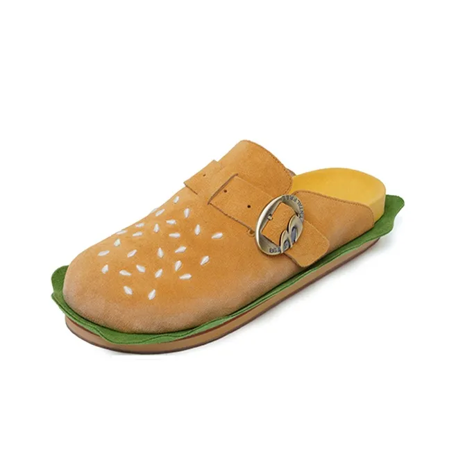 BBIMP Abrasion Resistant Closed Toe Slippers Unisex Orange-4