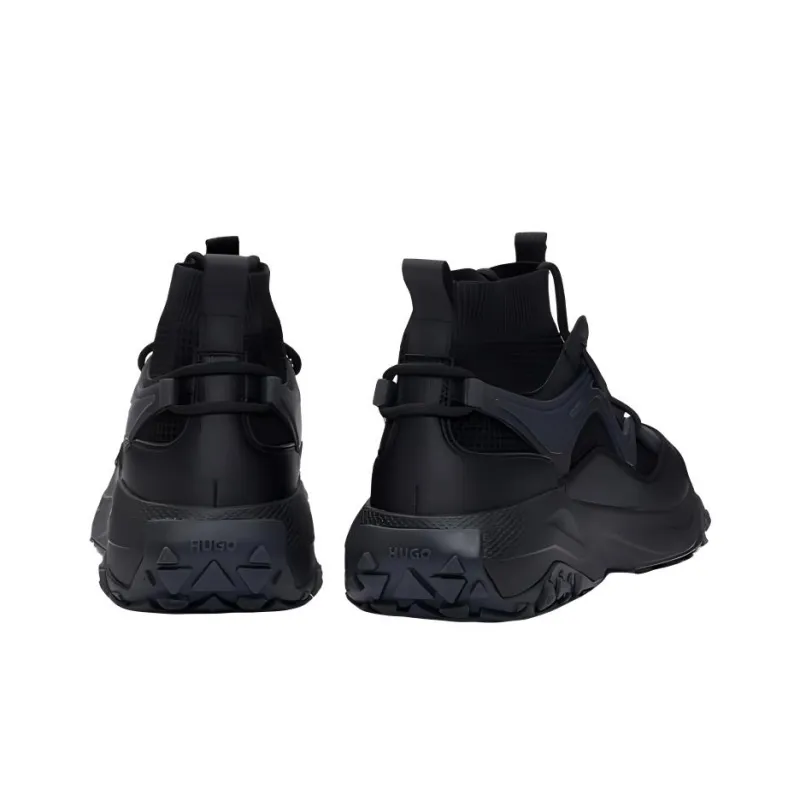 HUGO BOSS High Top Casual Shoes Men's Black-3
