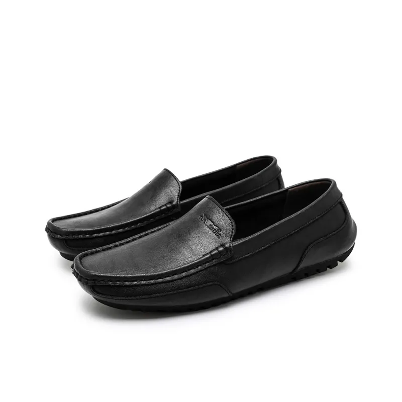 G.N.SHIJIA Gommino Loafers Men Black/Gray-2