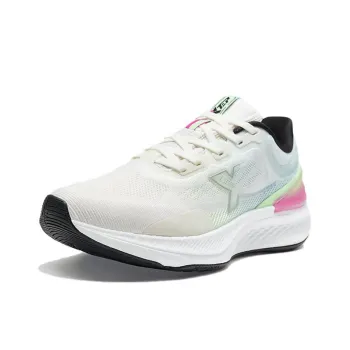 XTEP Cushioning Rebound Low Top Running Shoes Women's White Pink Green