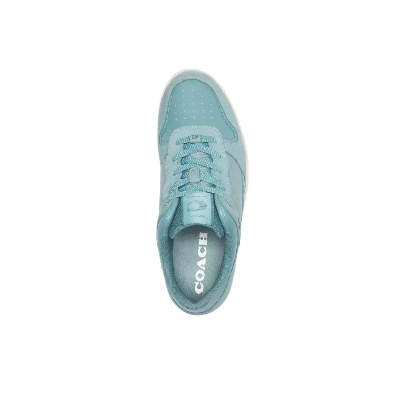 COACH C201 Skateboard Shoes Women's Blue Crystal-4