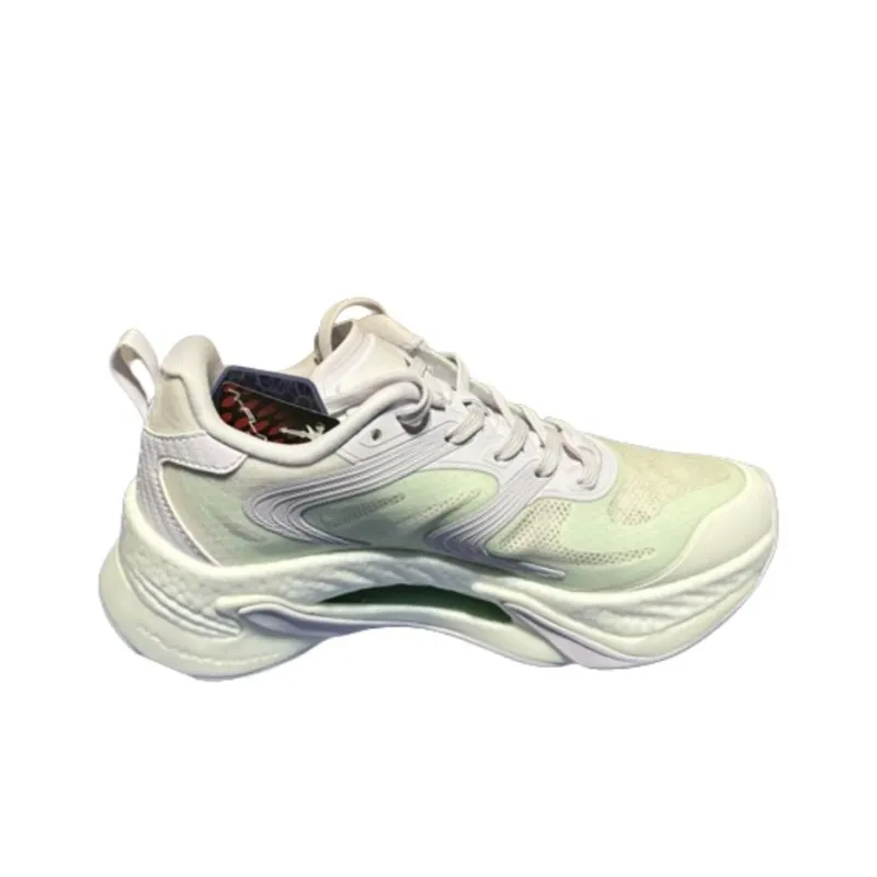 Anta Cushioned Slip Resistant Low Top Casual Running Shoes Women's Purple White Blue-1