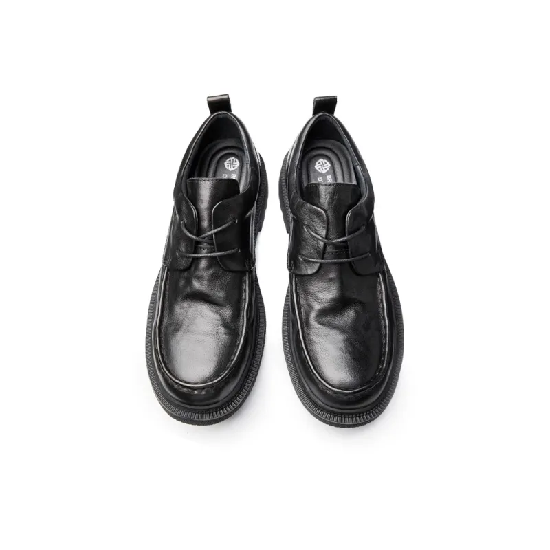 LEYGMENLG Men's Casual Shoes Men Low Top Black-3